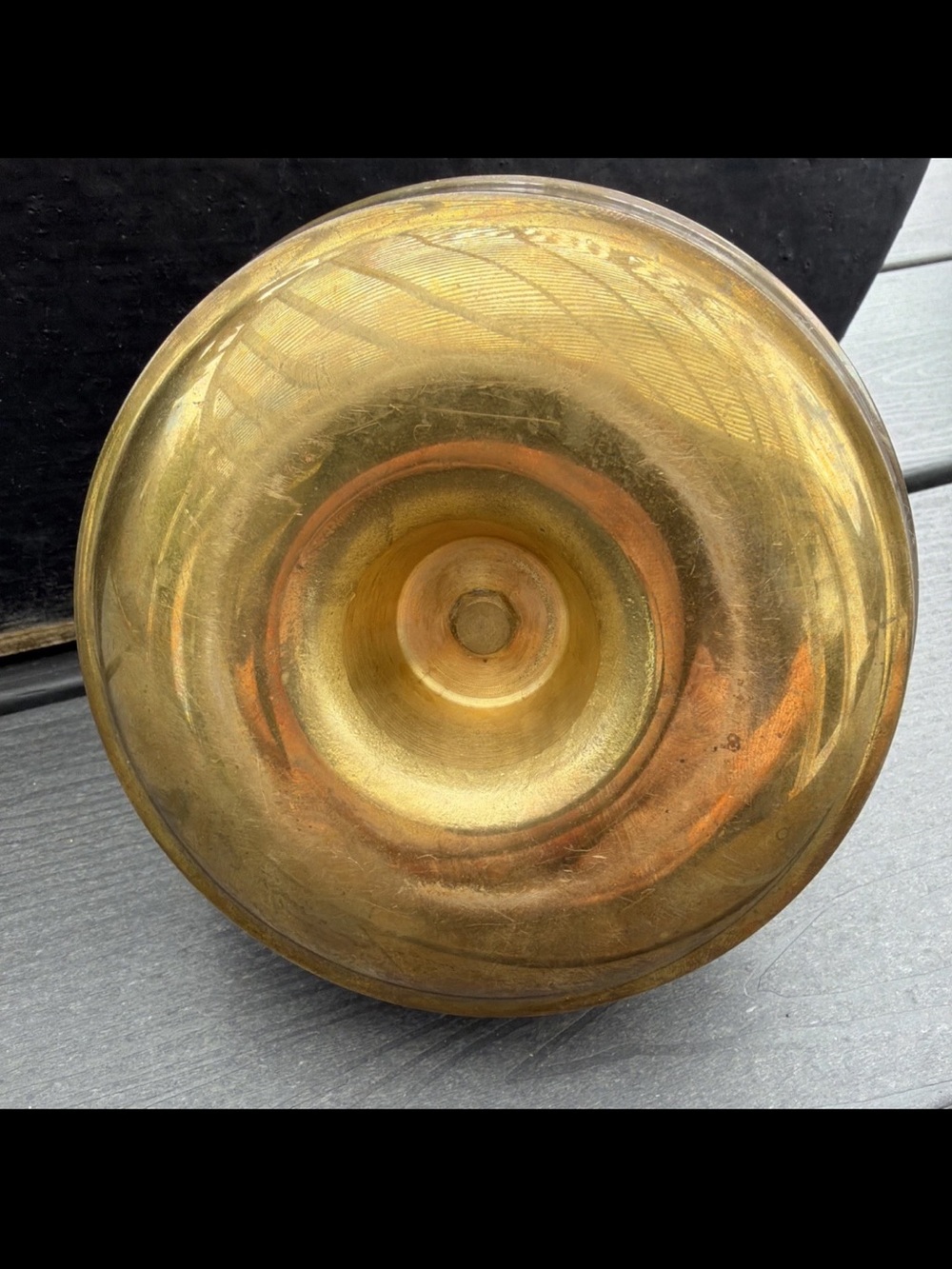 Brass Ship Wheel Ashtray - Nautical Home Accent - Picture 10 of 11